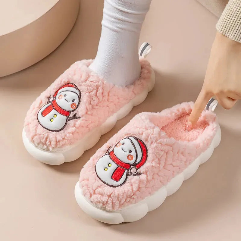Cute Snowman Slippers Winter - Bellarte Enchanté Cute Snowman Slippers Winter